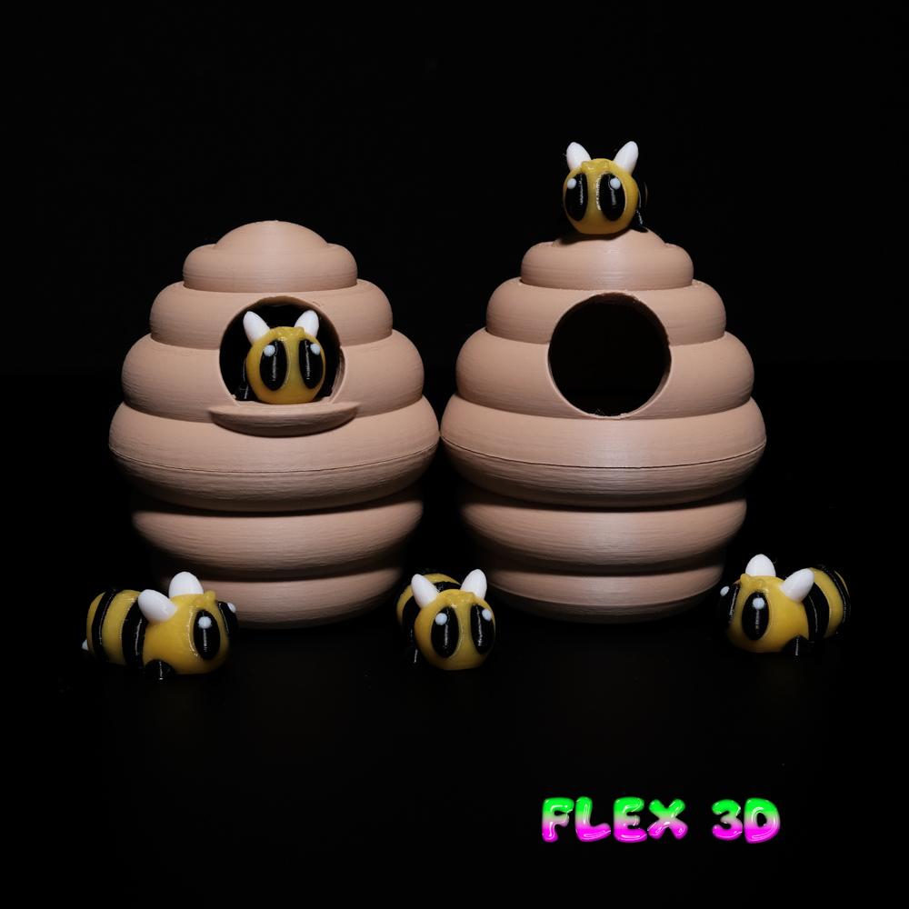 Flex 3D Bee Chunky and Bee Hive Eggs